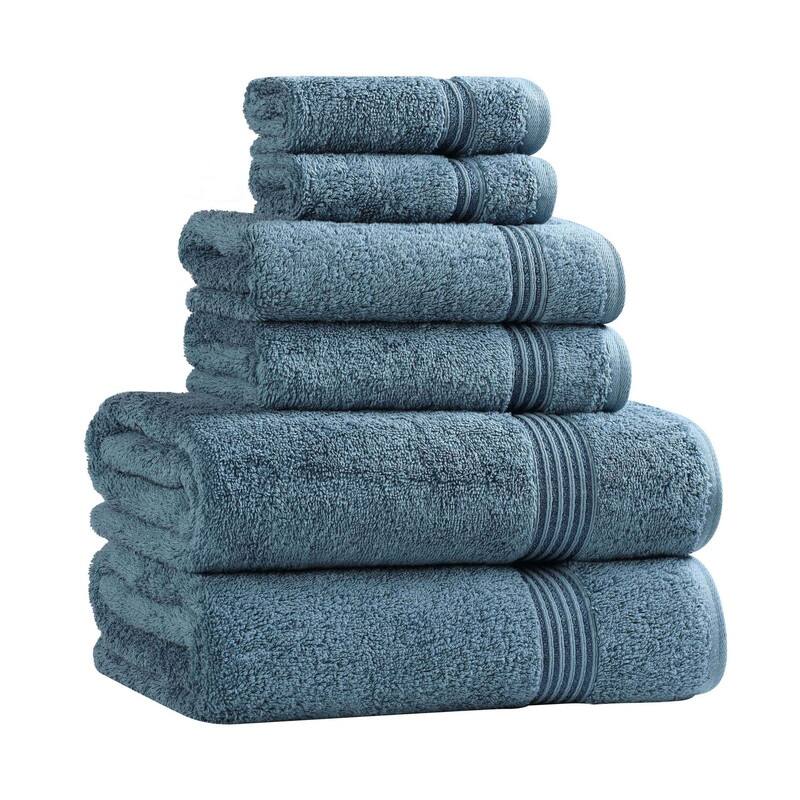 Superior Heritage Egyptian Cotton Absorbent 6-Piece Towel Set
