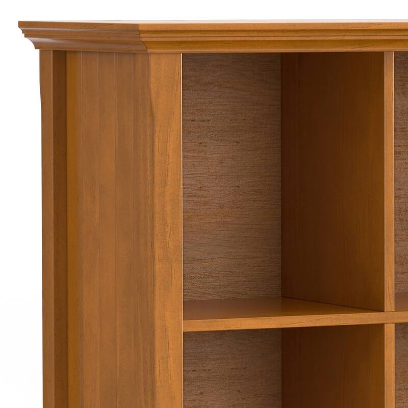 WYNDENHALL Normandy SOLID WOOD 57 inch Transitional 8 Cube Storage Sofa Table - 57"w x 15.75"d x 33"h