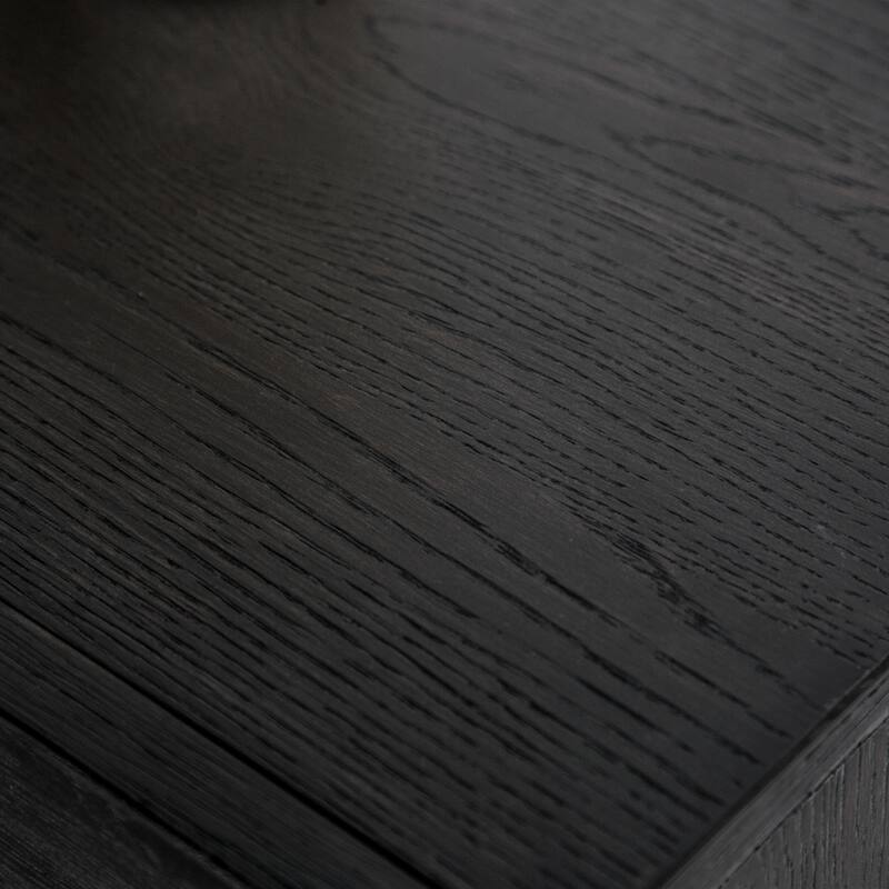 Furniture of America Durem Modern Solid Wood 4-Shelf Coffered Panel Dining Server