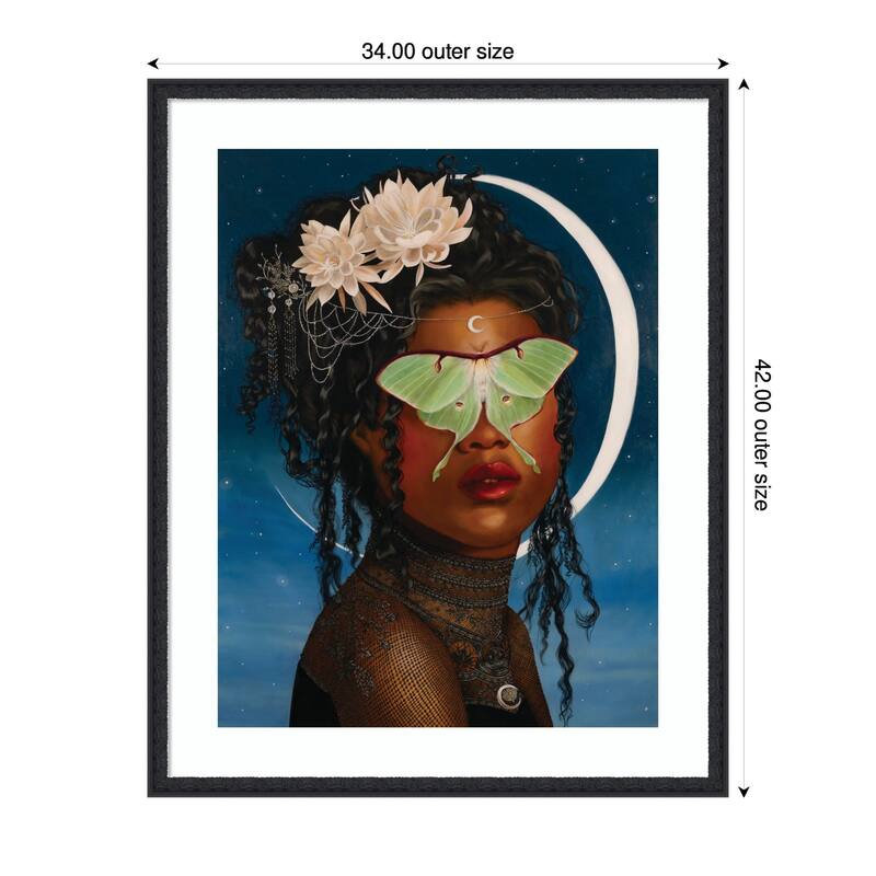 Kate and Laurel Luna Ascending by Charlotte Brindley Framed Wall Art Print