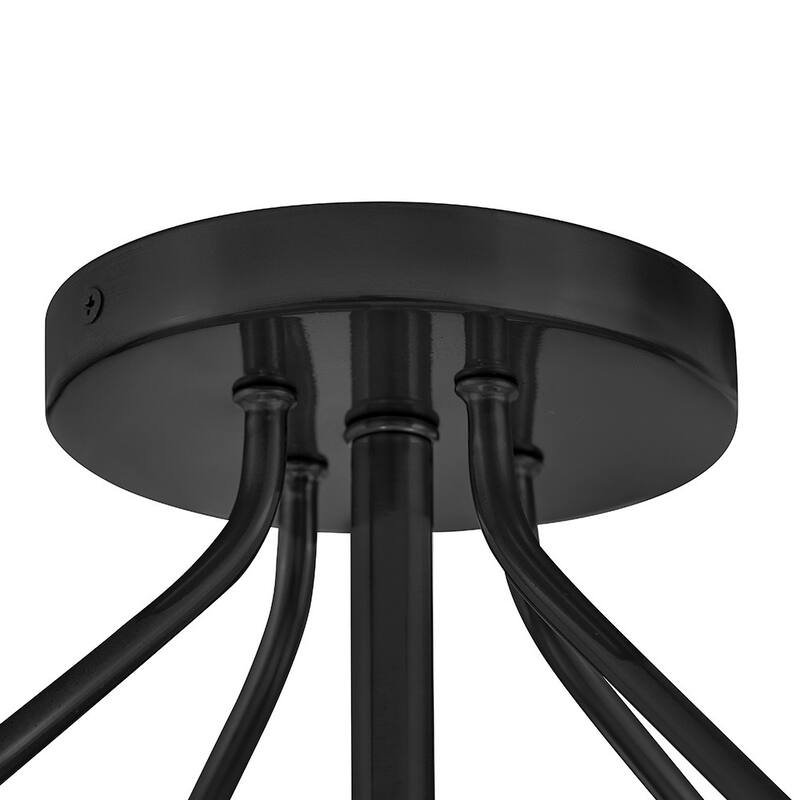 Lark 84363 Gus 3 Light 15" Wide Semi-Flush Ceiling Fixture