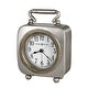 preview thumbnail 2 of 0, Howard Miller Vintage Metallic Alarm Clock with Antiqued Finish Black