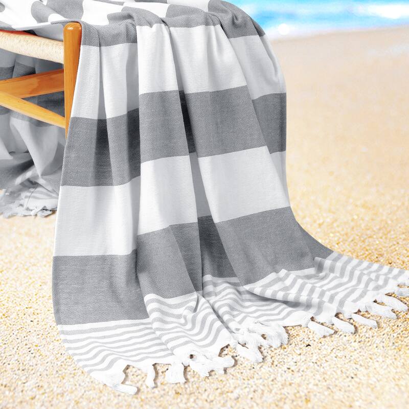 Cotton Beach Towels, Sand Free Quick Dry and Absorbent Swim Towel for Travel, Pool, Yoga, Sports 40" x 72"