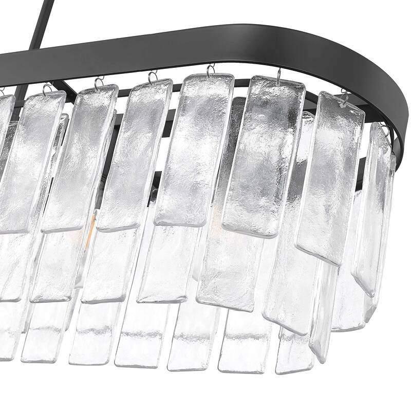 Golden Lighting Ciara 6-light Island Light in Matte Black