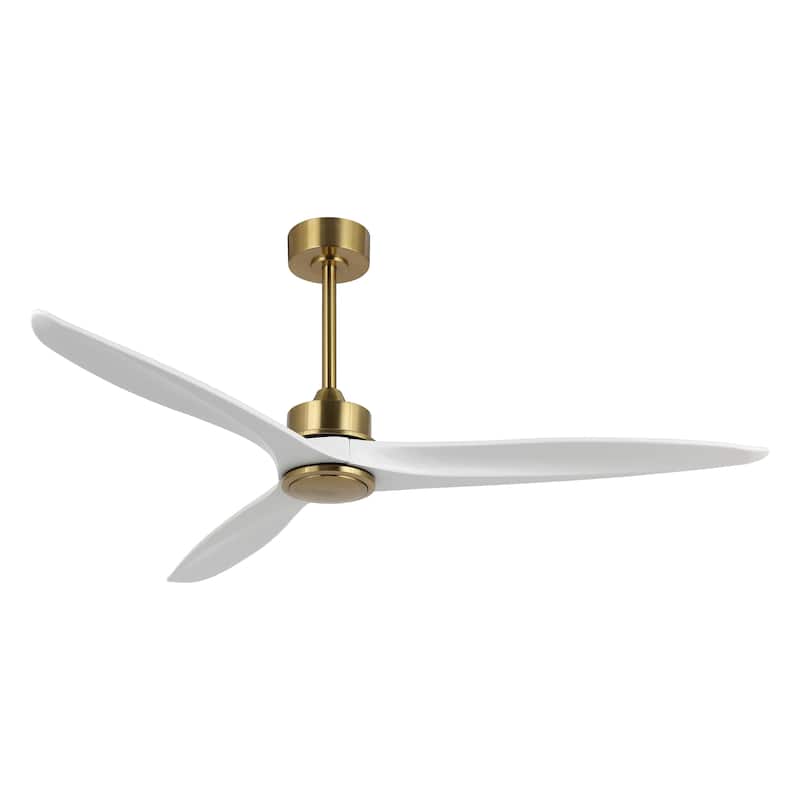 WINGBO 60" Solid Wood DC Motor Integrated LED Ceiling Fan with Remote Control · - N/A