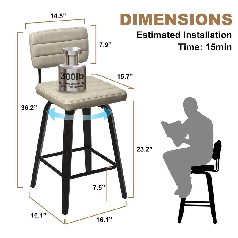 Swivel Bar Stools Bentwood Counter Height Bar Stools