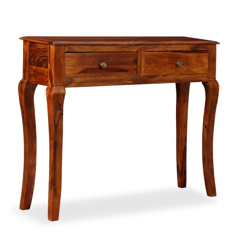 vidaXL Console Table Solid Sheesham Wood 35.4"x12.6"x29.9"