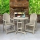 preview thumbnail 7 of 45, HIGHWOOD Hamilton 3-piece Counter-Height Outdoor Dining Set