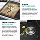 preview thumbnail 53 of 146, KRAUS Bellucci Workstation Topmount Drop-in Granite Kitchen Sink