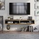preview thumbnail 4 of 23, Rydstorp Modern 60-inch 2-Shelf Wall-mounted TV Console by Carson Carrington