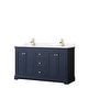 preview thumbnail 36 of 58, Avery 60 Inch Double Vanity, Cultured Marble Top