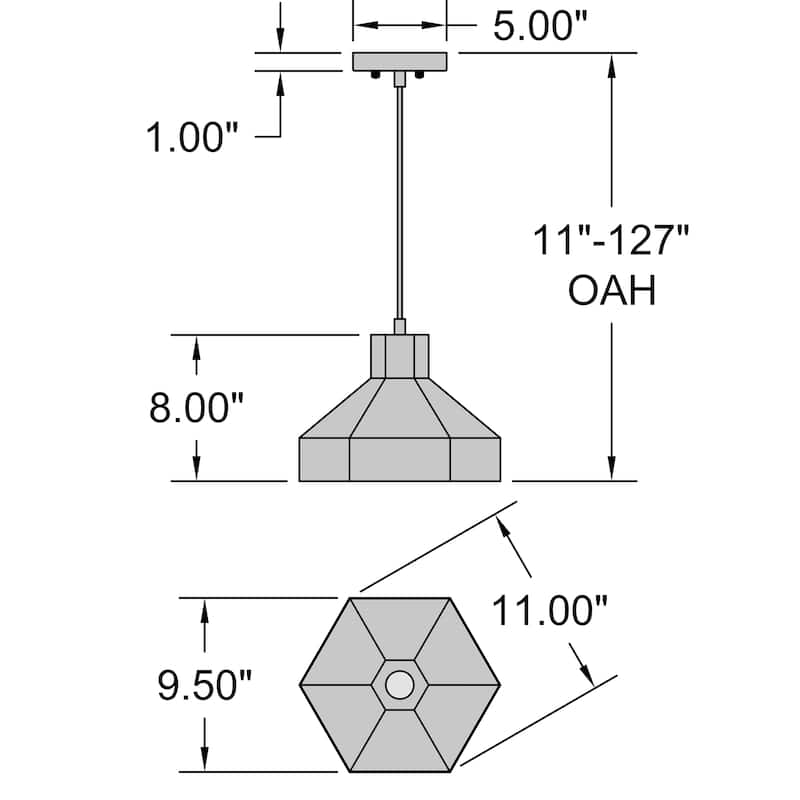 Access Lighting Poly 1 Light Pendant