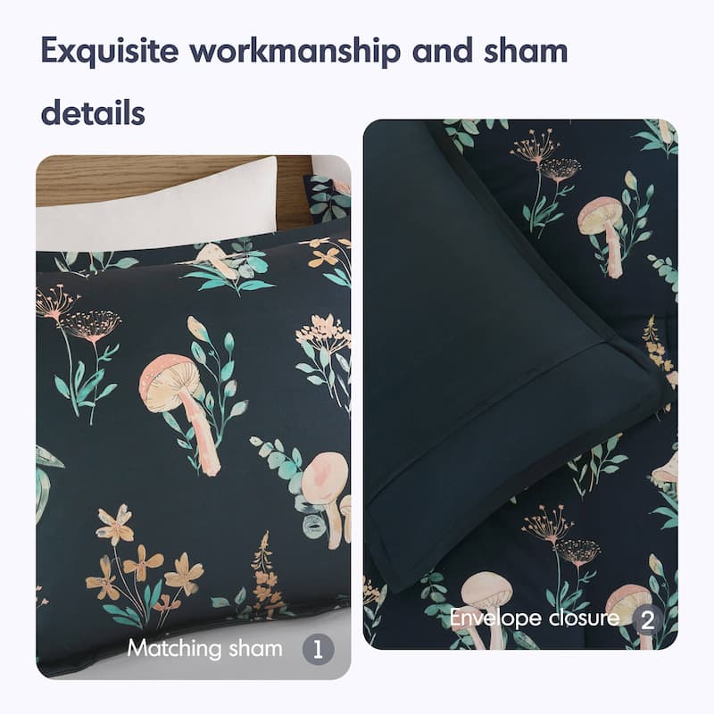 Intelligent Design Brynn Mushroom Garden Comforter Set