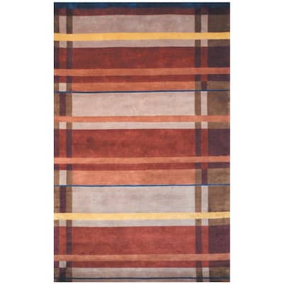 SAFAVIEH Hand-knotted La Carta Pile Kumara Modern Wool Rug