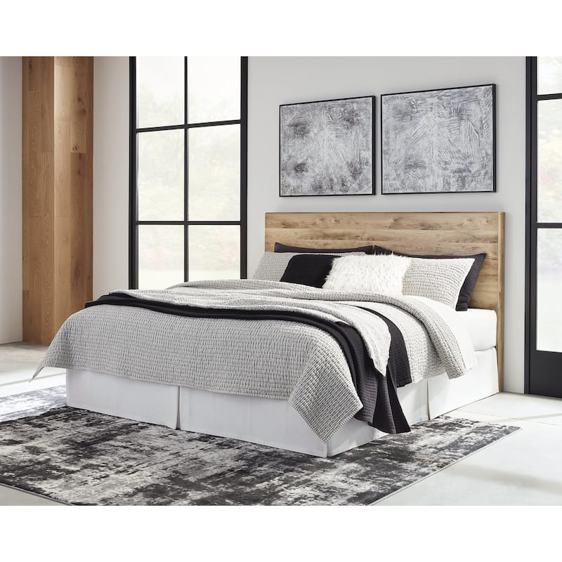 Signature Design by Ashley Hyanna Brown/Beige Panel Headboard - King