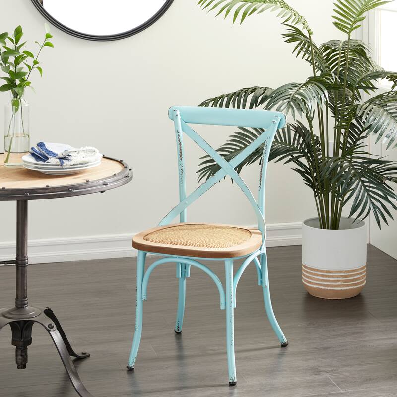 Metal Farmhouse Dining Chair (Set of 2) - 20 x 20 x 35