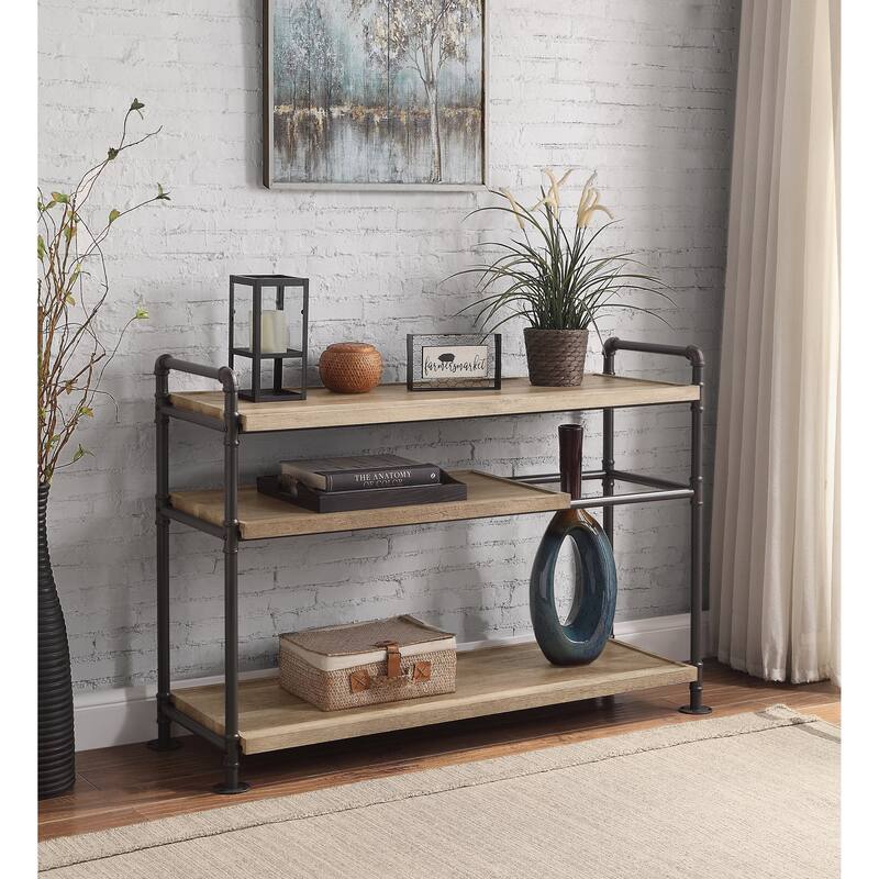 Brantley Metal Frame Bookshelf with Shelves