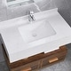 preview thumbnail 4 of 5, White Rectangular Undermount Bathroom Sink White