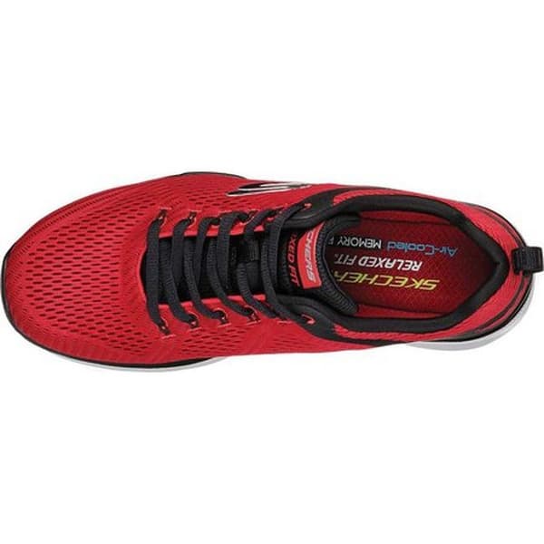 Shop Skechers Mens Relaxed Fit Equalizer 30 Sneaker Red