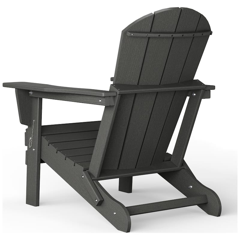 Polytrends Alvaro Outdoor Adirondack Chair with Cup Holder