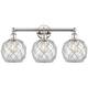 Option Clear Glass with White Rope / Polished Nickel