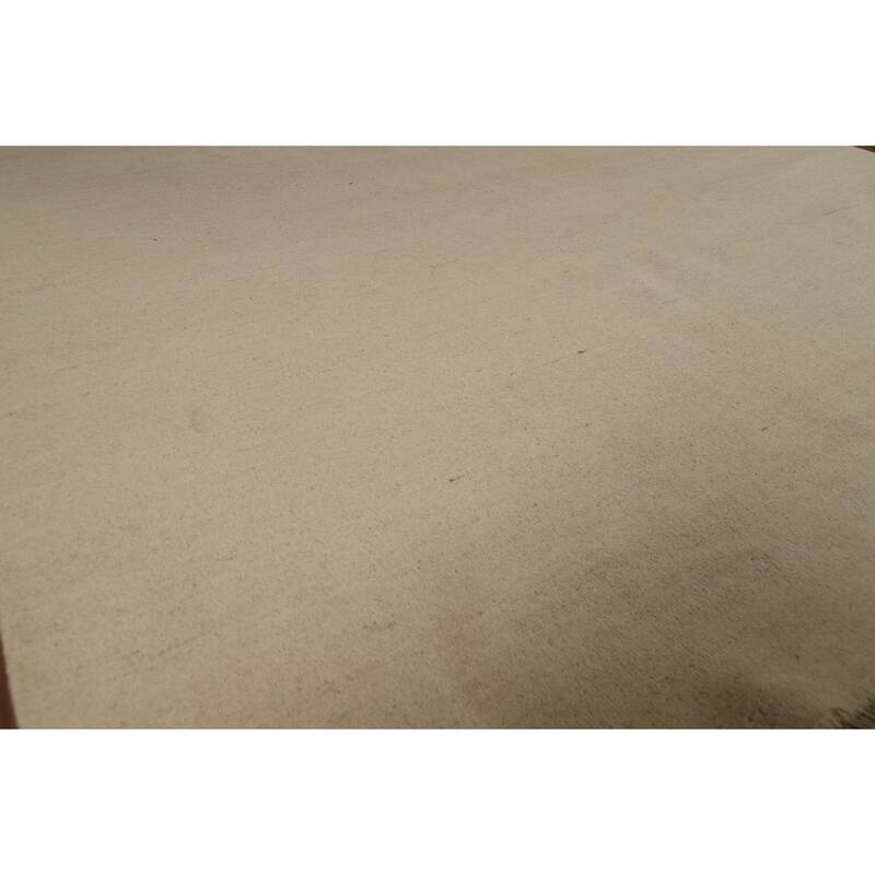 Solid Modern Gabbeh Oriental Rug Handmade Living Room Wool Carpet - 6'10" x 9'7"