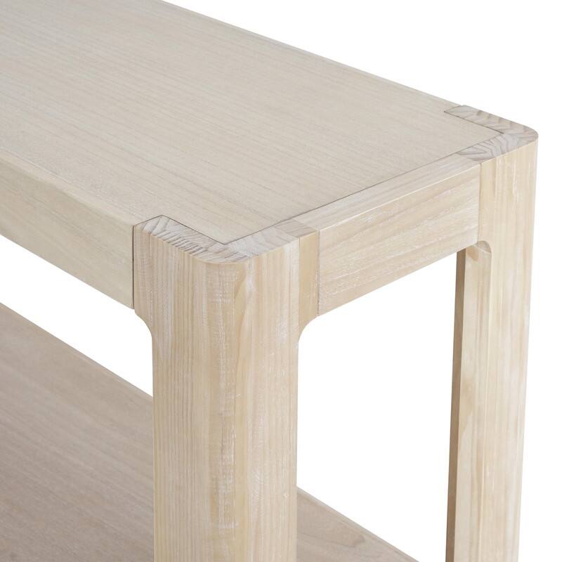 59" Modern Console Table with Elegant Minimalist Design and Premium Wood Veneer Finish