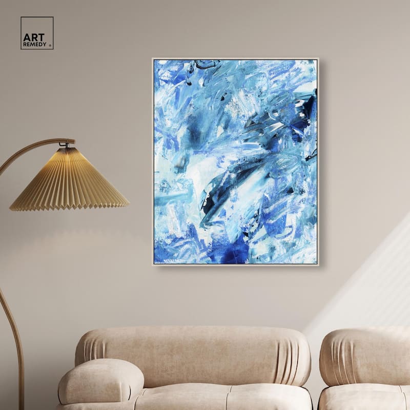 Impasto Blues Canvas by Art Remedy