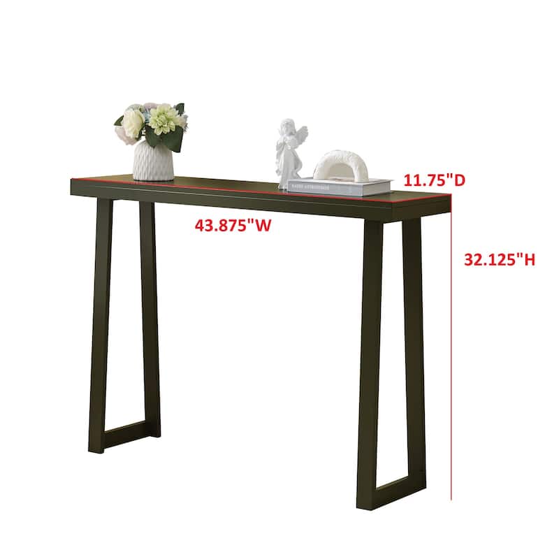 Claude Collection Wood 44" Modern Console Table with Shelf