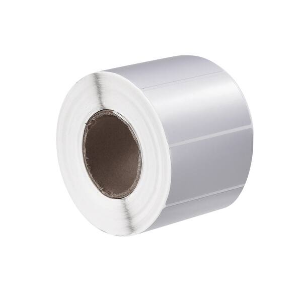 Rectangle Label Sticker Metallic Silver 1 Row 1000 Labels 1 Roll - Bed ...