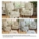 preview thumbnail 12 of 85, 2 Set Transitional Patterned Wingback Accent Chairs with NailHead