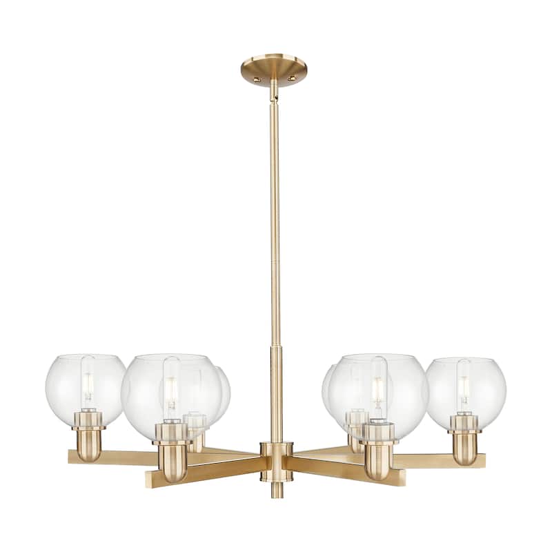 Innovations Lighting Endless Possibilities Arcadia - Athens - 6 Light 36" Stem Hung Chandelier - Clear/Champagne Bronze