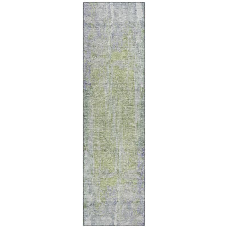 Machine Washable Indoor/ Outdoor Vintage Ombre Chantille Rug