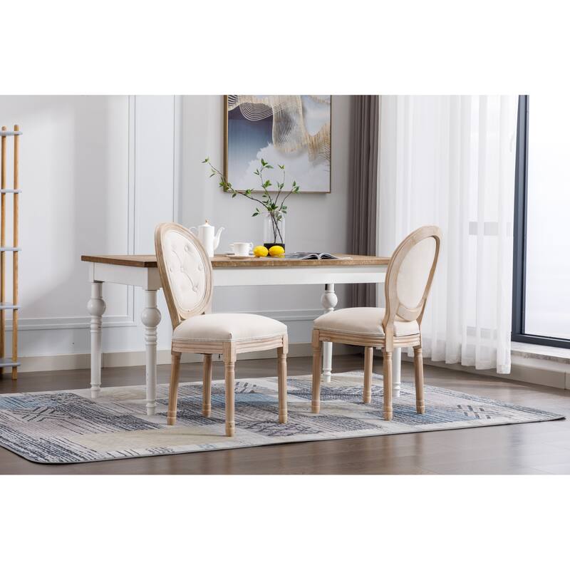 Upholstered Oval Back Dining Chair,Set of 2 On Sale Bed Bath