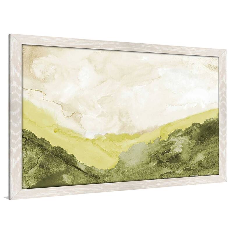"Washed Green Landscape" Print on Acrylic.