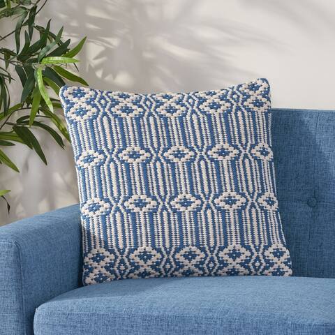 Brampton Modern Handcrafted Fabric Pillow Cover by Christopher Knight Home