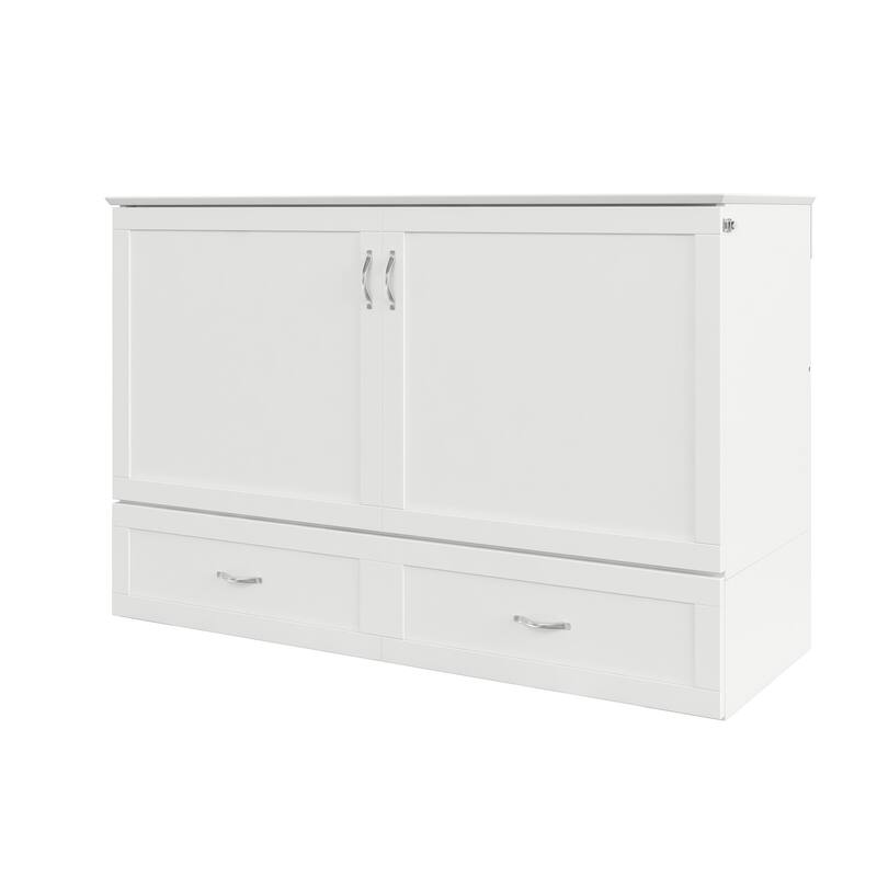 Hamilton Murphy Bed Chest with Storage Drawer and Built-In Charger