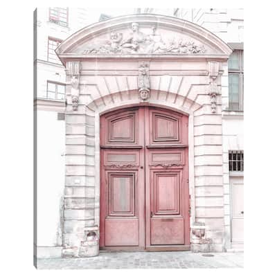 Paris Pink Door by Heather Loriece Canvas Art Print