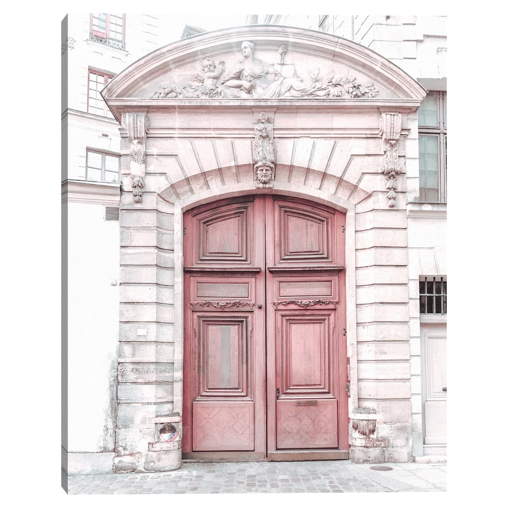 Paris Pink Door by Heather Loriece Canvas Art Print
