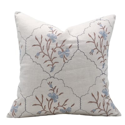 Fabdivine Linen Square Block print pillow Cover