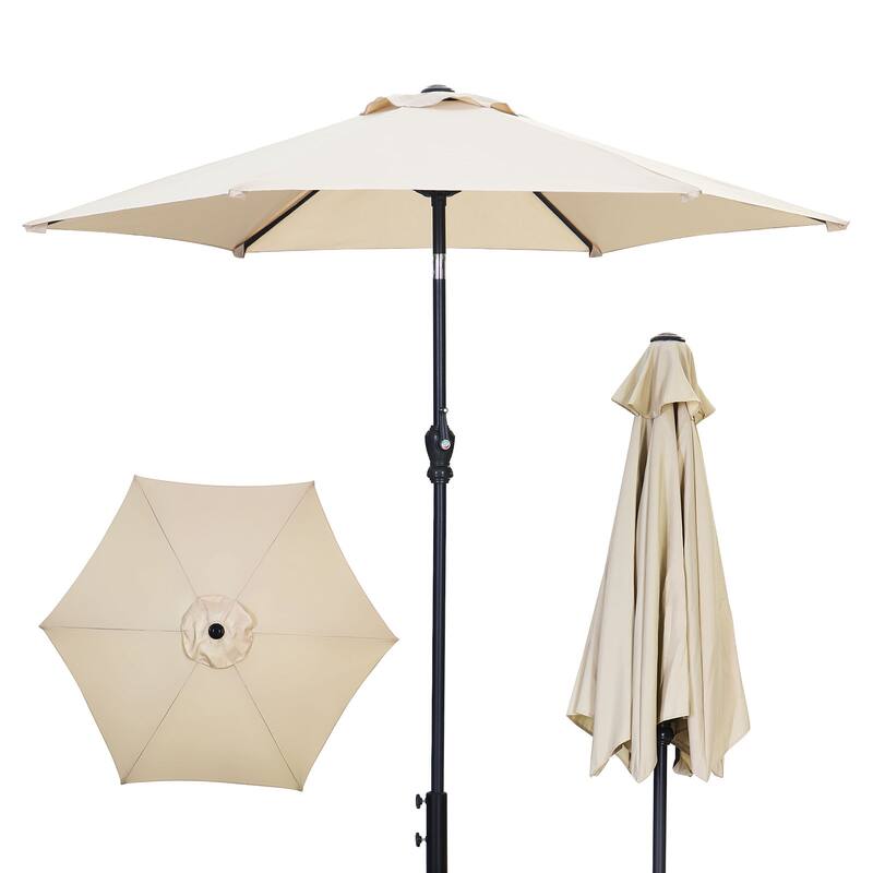 Autlaycil 7.5FT Patio Umbrella with Tilt and Crank