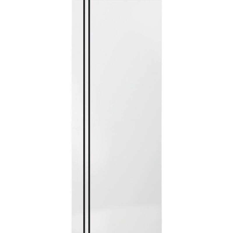 Slab Barn Door Panel 28 x 80 Planum 0016 White Silk with Sturdy Finished - 42" x 80"