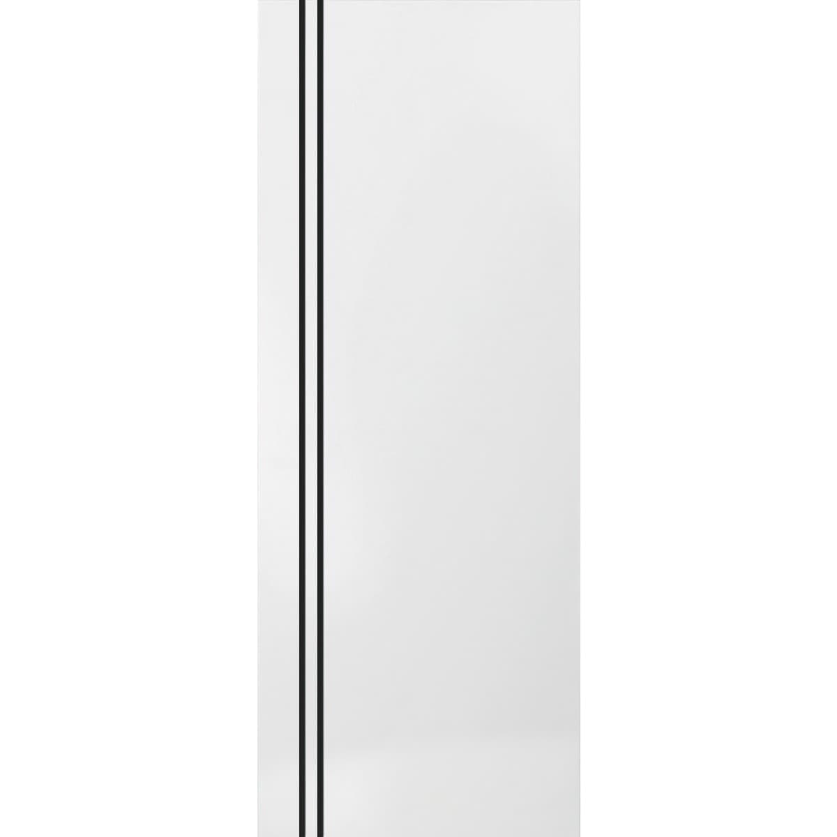SartoDoors Planum 0016 | Bedroom Door Barn Door | Solid Wood | 28x80, White Silk Bathroom Door Pantry Door Closet Door