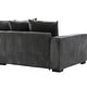 preview thumbnail 40 of 59, Transitional Luxe Upholstered Living Room Sectional 106.7 inch