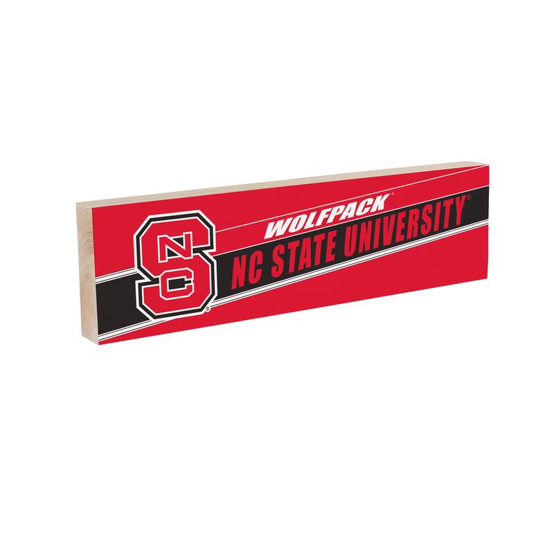 North Carolina State University Wooden Tabletop Mantel Shelf Sign