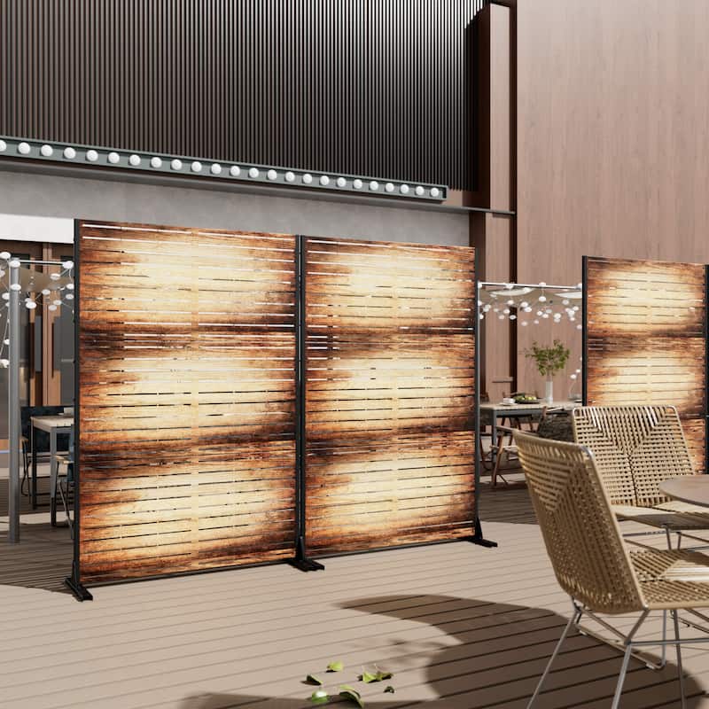 Outdoor Metal Privacy Screen Fence Panel