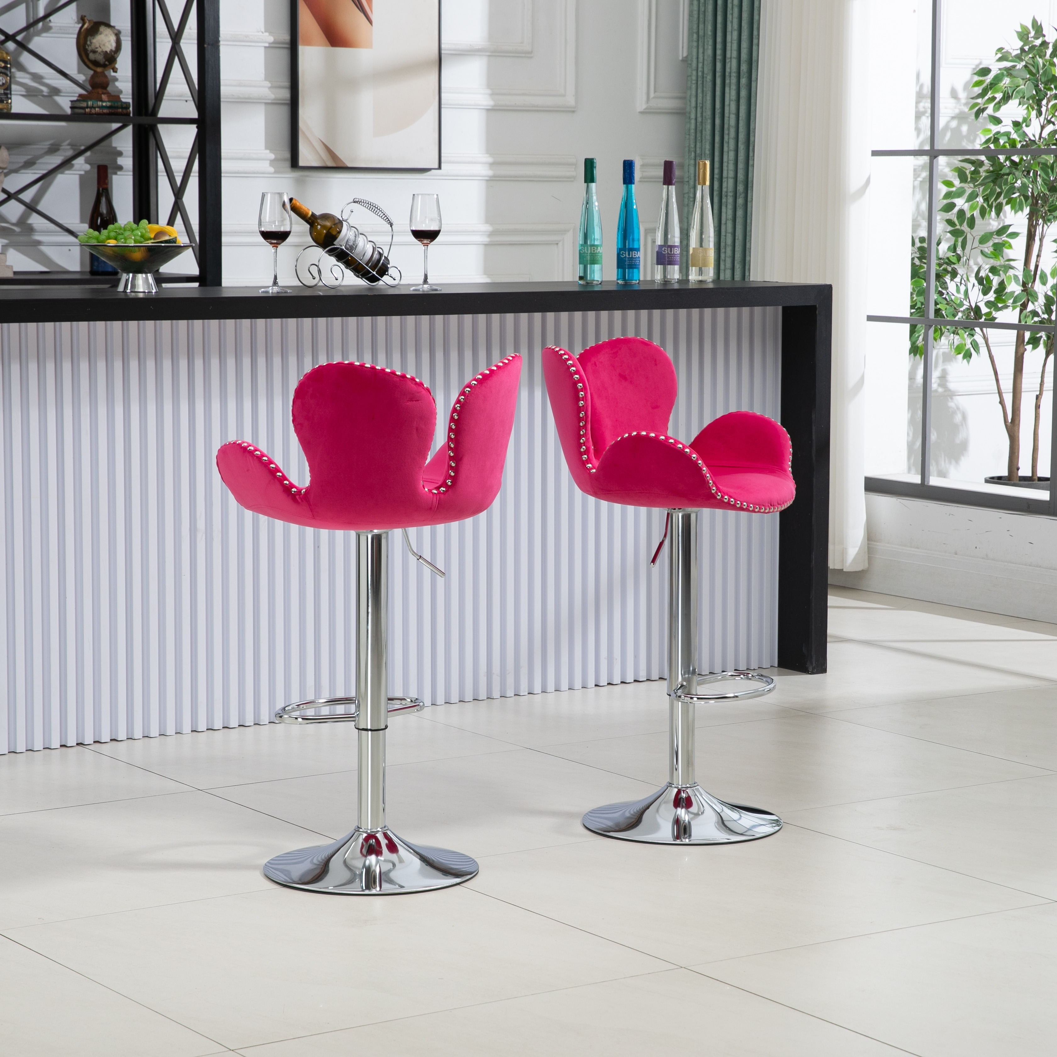 Hot pink 2025 bar stool