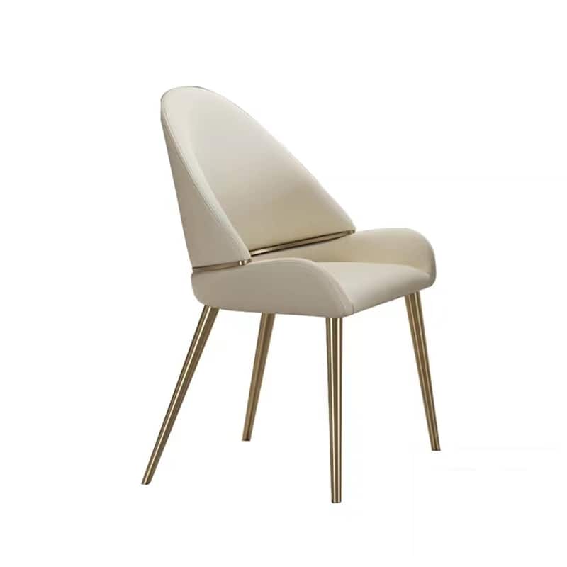 Dining Chair with PU Leather metal legs (Set of 2)