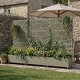 preview thumbnail 66 of 103, 72 in Metal Movable Planter Box with Trellis Privacy Screen Lockable Wheels