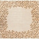 preview thumbnail 69 of 75, Rome Hand Tufted Floral Border Area Rug Orange/Ivory - 4' Square - Square/Runner